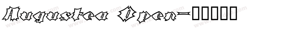 Augustea Open字体转换